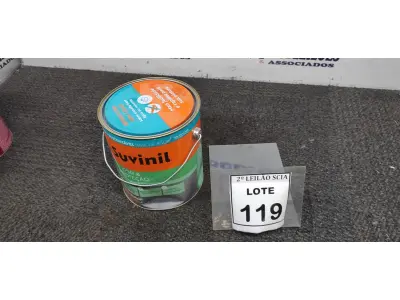 LOTE 119 - 01 LATA DE TINTA ESMALTE PARA MADEIRAS E METAIS NA COR BRILHANTE AMARELO OURO DE 3,6L MARCA SUVINIL. (NOVO) (NO ESTADO) ATENÇÃO! FAZER A VISITAÇÃO ANTES DE ARREMATAR, NÃO SABEMOS SE FUNCIONA. LEILÃO NÃO TEM GARANTIA E NEM DEVOLUÇÃO, SUJEITO A POSSÍVEIS AVARIAS VISÍVEIS/OCULTAS E/OU AUSÊNCIA DE COMPONENTES.