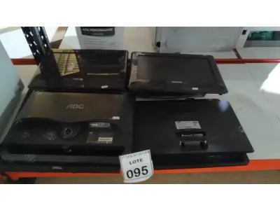 LOTE 095 - 08 MONITORES LCD DE MARCAS E MODELOS DIVERSOS. (NO ESTADO) ATENÇÃO! FAZER A VISITAÇÃO ANTES DE ARREMATAR, NÃO SABEMOS SE FUNCIONA. LEILÃO NÃO TEM GARANTIA E NEM DEVOLUÇÃO, SUJEITO A POSSÍVEIS AVARIAS VISÍVEIS/OCULTAS E/OU AUSÊNCIA DE COMPONENTES.