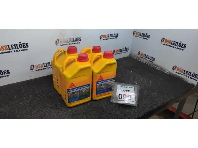 LOTE 090 - 04 ADITIVOS PLASTIFICANTE PARA ARGAMASSA DE ASSENTAMENTO E REBOCO COM 3,6L MARCA SIKA.  (NO ESTADO) ATENÇÃO! FAZER A VISITAÇÃO ANTES DE ARREMATAR, NÃO SABEMOS SE FUNCIONA. LEILÃO NÃO TEM GARANTIA E NEM DEVOLUÇÃO, SUJEITO A POSSÍVEIS AVARIAS VISÍVEIS/OCULTAS E/OU AUSÊNCIA DE COMPONENTES.