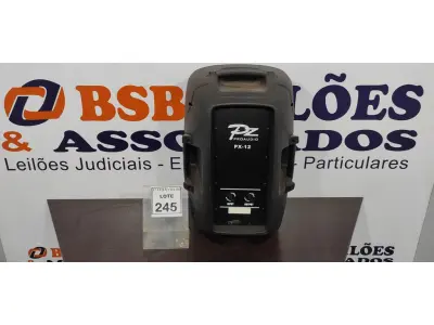 LOTE 245 - 01 CAIXA DE SOM PZPROPASSIVE PX-12. (NO ESTADO) ATENÇÃO! FAZER A VISITAÇÃO ANTES DE ARREMATAR, NÃO SABEMOS SE FUNCIONA. LEILÃO NÃO TEM GARANTIA E NEM DEVOLUÇÃO, SUJEITO A POSSÍVEIS AVARIAS VISÍVEIS/OCULTAS E/OU AUSÊNCIA DE COMPONENTES.