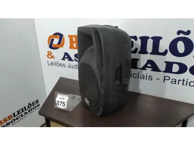 LOTE 275 - 01 CAIXA DE SOM MARCA PZ PRO ÁUDIO. (NO ESTADO) ATENÇÃO! FAZER A VISITAÇÃO ANTES DE ARREMATAR, NÃO SABEMOS SE FUNCIONA. LEILÃO NÃO TEM GARANTIA E NEM DEVOLUÇÃO, SUJEITO A POSSÍVEIS AVARIAS VISÍVEIS/OCULTAS E/OU AUSÊNCIA DE COMPONENTES.