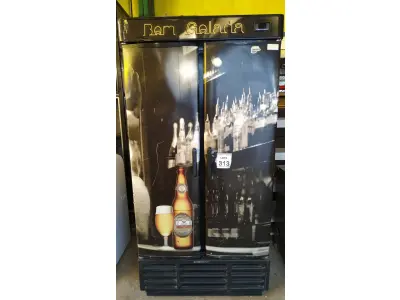 LOTE 313 - 01 CERVEJEIRA 02 PORTAS. (NO ESTADO) ATENÇÃO! FAZER A VISITAÇÃO ANTES DE ARREMATAR, NÃO SABEMOS SE FUNCIONA, LEILÃO NÃO TEM GARANTIA E NEM DEVOLUÇÃO, SUJEITO A POSSÍVEIS AVARIAS VISÍVEIS/OCULTAS E/OU AUSÊNCIA DE COMPONENTES.