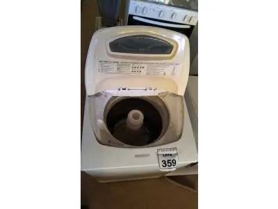 LOTE 359 - 01 MÁQUINA DE LAVAR MARCA BRASTEMP 5KG. (NO ESTADO) ATENÇÃO! FAZER A VISITAÇÃO ANTES DE ARREMATAR, NÃO SABEMOS SE FUNCIONA. LEILÃO NÃO TEM GARANTIA E NEM DEVOLUÇÃO, SUJEITO A POSSÍVEIS AVARIAS VISÍVEIS/OCULTAS E/OU AUSÊNCIA DE COMPONENTES.