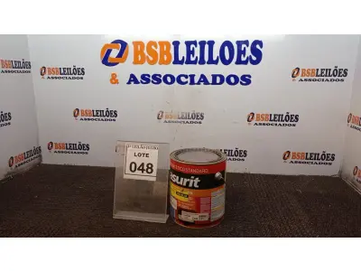 LOTE 048 - 04 LATAS DE ESMALTE SINTÉTICO DE 900ML NA COR BRILHANTE AZUL FRANÇA MARCA GLASURIT. (NO ESTADO) ATENÇÃO! FAZER A VISITAÇÃO ANTES DE ARREMATAR, NÃO SABEMOS SE FUNCIONA, LEILÃO NÃO TEM GARANTIA E NEM DEVOLUÇÃO, SUJEITO A POSSÍVEIS AVARIAS VISÍVEIS/OCULTAS E/OU AUSÊNCIA DE COMPONENTES.