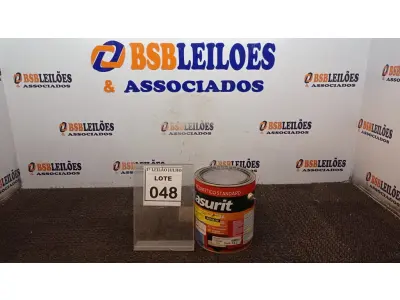 LOTE 048 - 04 LATAS DE ESMALTE SINTÉTICO DE 900ML NA COR BRILHANTE AZUL FRANÇA MARCA GLASURIT. (NO ESTADO) ATENÇÃO! FAZER A VISITAÇÃO ANTES DE ARREMATAR, NÃO SABEMOS SE FUNCIONA, LEILÃO NÃO TEM GARANTIA E NEM DEVOLUÇÃO, SUJEITO A POSSÍVEIS AVARIAS VISÍVEIS/OCULTAS E/OU AUSÊNCIA DE COMPONENTES.