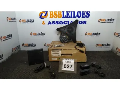 LOTE 027 - 01 ESTAÇÃO PARA VIDEOCONFERÊNCIA. (NO ESTADO) ATENÇÃO! FAZER A VISITAÇÃO ANTES DE ARREMATAR, NÃO SABEMOS SE FUNCIONA, LEILÃO NÃO TEM GARANTIA E NEM DEVOLUÇÃO, SUJEITO A POSSÍVEIS AVARIAS VISÍVEIS/OCULTAS E/OU AUSÊNCIA DE COMPONENTES.