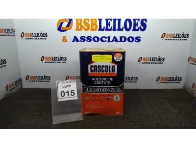 LOTE 015 - 01 LATA DE COLA CONTATO COM 14KG MARCA CASACOLA. (NO ESTADO) ATENÇÃO! FAZER A VISITAÇÃO ANTES DE ARREMATAR, NÃO SABEMOS SE FUNCIONA, LEILÃO NÃO TEM GARANTIA E NEM DEVOLUÇÃO, SUJEITO A POSSÍVEIS AVARIAS VISÍVEIS/OCULTAS E/OU AUSÊNCIA DE COMPONENTES.