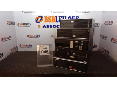 LOTE 046 - 05 CPU’S DE MARCAS E MODELOS DIVERSOS. (NO ESTADO) ATENÇÃO! FAZER A VISITAÇÃO ANTES DE ARREMATAR, NÃO SABEMOS SE FUNCIONA, LEILÃO NÃO TEM GARANTIA E NEM DEVOLUÇÃO, SUJEITO A POSSÍVEIS AVARIAS VISÍVEIS/OCULTAS E/OU AUSÊNCIA DE COMPONENTES.
