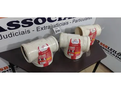 LOTE 330 - 03 VÁLVULAS DE RETENÇÃO ESGOTO DN 150MM. (NO ESTADO) ATENÇÃO! FAZER A VISITAÇÃO ANTES DE ARREMATAR, NÃO SABEMOS SE FUNCIONA. LEILÃO NÃO TEM GARANTIA E NEM DEVOLUÇÃO, SUJEITO A POSSÍVEIS AVARIAS VISÍVEIS/OCULTAS E/OU AUSÊNCIA DE COMPONENTES.