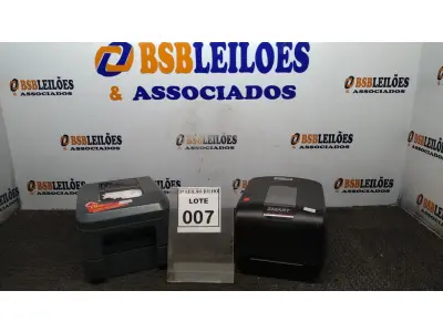 LOTE 007 - 01 IMPRESSORA TÉRMICA DE ETIQUETAS MARCA ZEBRA E 01 IMPRESSORA TÉRMICA MARCA HONEWEEL. (NO ESTADO) ATENÇÃO! FAZER A VISITAÇÃO ANTES DE ARREMATAR, NÃO SABEMOS SE FUNCIONA, LEILÃO NÃO TEM GARANTIA E NEM DEVOLUÇÃO, SUJEITO A POSSÍVEIS AVARIAS VISÍVEIS/OCULTAS E/OU AUSÊNCIA DE COMPONENTES.