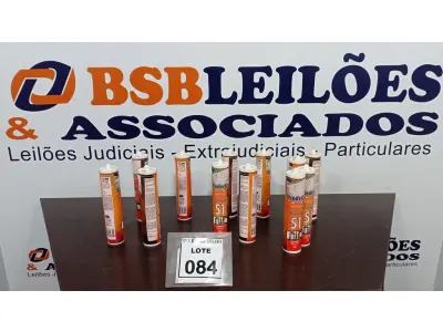 LOTE 084 - 12 BISNAGAS DE SELANTE SILICONE COM 260G MARCA PRODERSIL. (NO ESTADO) ATENÇÃO! FAZER A VISITAÇÃO ANTES DE ARREMATAR, NÃO SABEMOS SE FUNCIONA, LEILÃO NÃO TEM GARANTIA E NEM DEVOLUÇÃO, SUJEITO A POSSÍVEIS AVARIAS VISÍVEIS/OCULTAS E/OU AUSÊNCIA DE COMPONENTES.