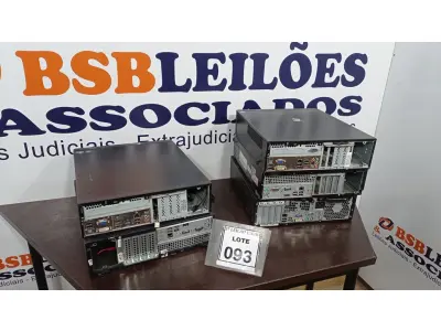 LOTE 093 - 05 CPU’S DE MARCAS E MODELOS DIVERSOS. (NO ESTADO) ATENÇÃO! FAZER A VISITAÇÃO ANTES DE ARREMATAR, NÃO SABEMOS SE FUNCIONA, LEILÃO NÃO TEM GARANTIA E NEM DEVOLUÇÃO, SUJEITO A POSSÍVEIS AVARIAS VISÍVEIS/OCULTAS E/OU AUSÊNCIA DE COMPONENTES.