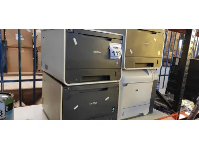 LOTE 119 - 03 IMPRESSORAS MODELO HL-L8350CDW E 01 IMPRESSORA MODELO JETP4015N MARCA HP. (NO ESTADO) ATENÇÃO! FAZER A VISITAÇÃO ANTES DE ARREMATAR, NÃO SABEMOS SE FUNCIONA, LEILÃO NÃO TEM GARANTIA E NEM DEVOLUÇÃO, SUJEITO A POSSÍVEIS AVARIAS VISÍVEIS/OCULTAS E/OU AUSÊNCIA DE COMPONENTES.