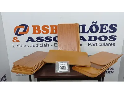 LOTE 088 - 20 PLACAS DE MADEIRAS. (NO ESTADO) ATENÇÃO! FAZER A VISITAÇÃO ANTES DE ARREMATAR, NÃO SABEMOS SE FUNCIONA, LEILÃO NÃO TEM GARANTIA E NEM DEVOLUÇÃO, SUJEITO A POSSÍVEIS AVARIAS VISÍVEIS/OCULTAS E/OU AUSÊNCIA DE COMPONENTES.