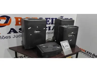 LOTE 122 - 04 FRAGMENTADORAS DE PAPEL. (NO ESTADO) ATENÇÃO! FAZER A VISITAÇÃO ANTES DE ARREMATAR, NÃO SABEMOS SE FUNCIONA. LEILÃO NÃO TEM GARANTIA E NEM DEVOLUÇÃO, SUJEITO A POSSÍVEIS AVARIAS VISÍVEIS/OCULTAS E/OU AUSÊNCIA DE COMPONENTES.
