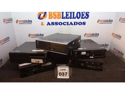 LOTE 037 - 05 CPU’S DE MARCAS E MODELOS DIVERSOS. (NO ESTADO) ATENÇÃO! FAZER A VISITAÇÃO ANTES DE ARREMATAR, NÃO SABEMOS SE FUNCIONA, LEILÃO NÃO TEM GARANTIA E NEM DEVOLUÇÃO, SUJEITO A POSSÍVEIS AVARIAS VISÍVEIS/OCULTAS E/OU AUSÊNCIA DE COMPONENTES.