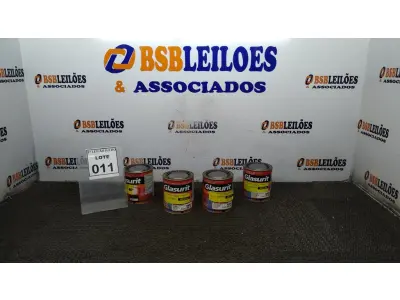 LOTE 011 - 04 LATAS DE ESMALTE SINTÉTICO DE 900ML CORES VARIADAS MARCA GLASURIT. (NO ESTADO) ATENÇÃO! FAZER A VISITAÇÃO ANTES DE ARREMATAR, NÃO SABEMOS SE FUNCIONA, LEILÃO NÃO TEM GARANTIA E NEM DEVOLUÇÃO, SUJEITO A POSSÍVEIS AVARIAS VISÍVEIS/OCULTAS E/OU AUSÊNCIA DE COMPONENTES.