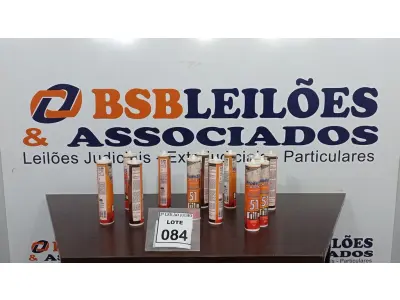 LOTE 084 - 12 BISNAGAS DE SELANTE SILICONE COM 260G MARCA PRODERSIL. (NO ESTADO) ATENÇÃO! FAZER A VISITAÇÃO ANTES DE ARREMATAR, NÃO SABEMOS SE FUNCIONA, LEILÃO NÃO TEM GARANTIA E NEM DEVOLUÇÃO, SUJEITO A POSSÍVEIS AVARIAS VISÍVEIS/OCULTAS E/OU AUSÊNCIA DE COMPONENTES.