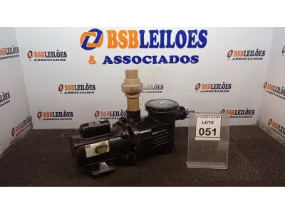 LOTE 051 - 01 BOMBA COM PRÉ FILTRO DE PISCINA. (NO ESTADO) ATENÇÃO! FAZER A VISITAÇÃO ANTES DE ARREMATAR, NÃO SABEMOS SE FUNCIONA, LEILÃO NÃO TEM GARANTIA E NEM DEVOLUÇÃO, SUJEITO A POSSÍVEIS AVARIAS VISÍVEIS/OCULTAS E/OU AUSÊNCIA DE COMPONENTES.