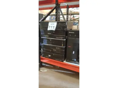 LOTE 111 - 06 CPU’S DE MARCAS E MODELOS DIVERSOS. (NO ESTADO) ATENÇÃO! FAZER A VISITAÇÃO ANTES DE ARREMATAR, NÃO SABEMOS SE FUNCIONA, LEILÃO NÃO TEM GARANTIA E NEM DEVOLUÇÃO, SUJEITO A POSSÍVEIS AVARIAS VISÍVEIS/OCULTAS E/OU AUSÊNCIA DE COMPONENTES.