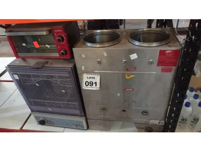 LOTE 091 - 01 CAFETEIRA INDUSTRIAL, 01 LAVA LOUCA MARCA ENXUTA E 01 FORNO ELÉTRICO MARCA BRITÂNIA. (NO ESTADO) ATENÇÃO! FAZER A VISITAÇÃO ANTES DE ARREMATAR, NÃO SABEMOS SE FUNCIONA, LEILÃO NÃO TEM GARANTIA E NEM DEVOLUÇÃO, SUJEITO A POSSÍVEIS AVARIAS VISÍVEIS/OCULTAS E/OU AUSÊNCIA DE COMPONENTES.
