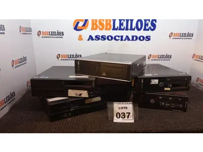 LOTE 037 - 05 CPU’S DE MARCAS E MODELOS DIVERSOS. (NO ESTADO) ATENÇÃO! FAZER A VISITAÇÃO ANTES DE ARREMATAR, NÃO SABEMOS SE FUNCIONA, LEILÃO NÃO TEM GARANTIA E NEM DEVOLUÇÃO, SUJEITO A POSSÍVEIS AVARIAS VISÍVEIS/OCULTAS E/OU AUSÊNCIA DE COMPONENTES.