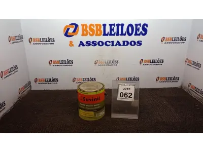 LOTE 062 - 01 LATA DE FUNDO BRANCO EPÓXI 2,7L MARCA SUVINIL. (NO ESTADO) ATENÇÃO! FAZER A VISITAÇÃO ANTES DE ARREMATAR, NÃO SABEMOS SE FUNCIONA, LEILÃO NÃO TEM GARANTIA E NEM DEVOLUÇÃO, SUJEITO A POSSÍVEIS AVARIAS VISÍVEIS/OCULTAS E/OU AUSÊNCIA DE COMPONENTES.