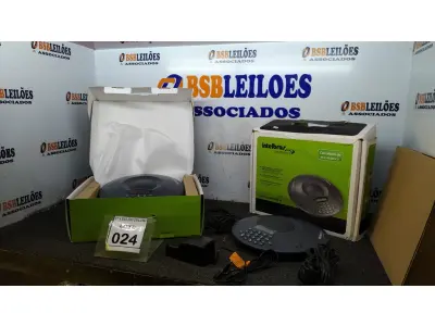 LOTE 024 - 02 APARELHOS DE AUDIOCONFERÊNCIA MARCA INTELBRAS. (NO ESTADO) ATENÇÃO! FAZER A VISITAÇÃO ANTES DE ARREMATAR, NÃO SABEMOS SE FUNCIONA, LEILÃO NÃO TEM GARANTIA E NEM DEVOLUÇÃO, SUJEITO A POSSÍVEIS AVARIAS VISÍVEIS/OCULTAS E/OU AUSÊNCIA DE COMPONENTES.
