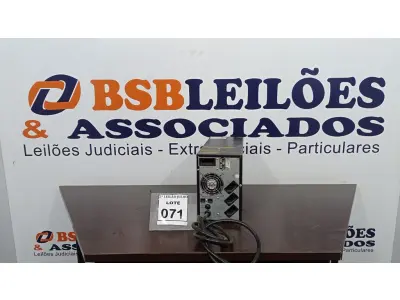 LOTE 071 - 01 NOBREAK MARCA LACERDA. (NO ESTADO) ATENÇÃO! FAZER A VISITAÇÃO ANTES DE ARREMATAR, NÃO SABEMOS SE FUNCIONA, LEILÃO NÃO TEM GARANTIA E NEM DEVOLUÇÃO, SUJEITO A POSSÍVEIS AVARIAS VISÍVEIS/OCULTAS E/OU AUSÊNCIA DE COMPONENTES.