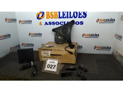 LOTE 027 - 01 ESTAÇÃO PARA VIDEOCONFERÊNCIA. (NO ESTADO) ATENÇÃO! FAZER A VISITAÇÃO ANTES DE ARREMATAR, NÃO SABEMOS SE FUNCIONA, LEILÃO NÃO TEM GARANTIA E NEM DEVOLUÇÃO, SUJEITO A POSSÍVEIS AVARIAS VISÍVEIS/OCULTAS E/OU AUSÊNCIA DE COMPONENTES.