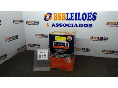 LOTE 015 - 01 LATA DE COLA CONTATO COM 14KG MARCA CASACOLA. (NO ESTADO) ATENÇÃO! FAZER A VISITAÇÃO ANTES DE ARREMATAR, NÃO SABEMOS SE FUNCIONA, LEILÃO NÃO TEM GARANTIA E NEM DEVOLUÇÃO, SUJEITO A POSSÍVEIS AVARIAS VISÍVEIS/OCULTAS E/OU AUSÊNCIA DE COMPONENTES.