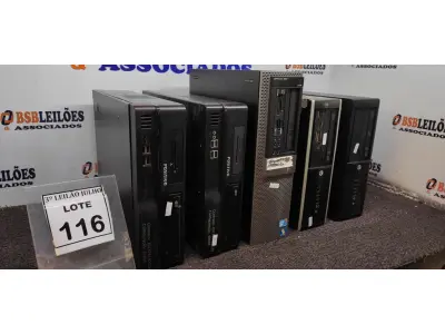 LOTE 116 - 06 CPU’S DE MARCAS E MODELOS DIVERSOS. (NO ESTADO) ATENÇÃO! FAZER A VISITAÇÃO ANTES DE ARREMATAR, NÃO SABEMOS SE FUNCIONA, LEILÃO NÃO TEM GARANTIA E NEM DEVOLUÇÃO, SUJEITO A POSSÍVEIS AVARIAS VISÍVEIS/OCULTAS E/OU AUSÊNCIA DE COMPONENTES.