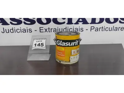 LOTE 145 - 01 LATA DE TINTA ACRÍLICA 3,6L NA COR FOSCO CAMURÇA MARCA GLASURIT. (NO ESTADO) ATENÇÃO! FAZER A VISITAÇÃO ANTES DE ARREMATAR, NÃO SABEMOS SE FUNCIONA, LEILÃO NÃO TEM GARANTIA E NEM DEVOLUÇÃO, SUJEITO A POSSÍVEIS AVARIAS VISÍVEIS/OCULTAS E/OU AUSÊNCIA DE COMPONENTES.