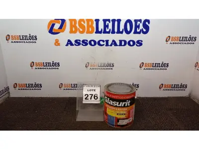 LOTE 276 - 01 LATA DE ESMALTE SINTÉTICO COM 3,6L NA COR BRILHANTE AZUL FRANÇA MARCA GLASURIT. (NO ESTADO) ATENÇÃO! FAZER A VISITAÇÃO ANTES DE ARREMATAR, NÃO SABEMOS SE FUNCIONA, LEILÃO NÃO TEM GARANTIA E NEM DEVOLUÇÃO, SUJEITO A POSSÍVEIS AVARIAS VISÍVEIS/OCULTAS E/OU AUSÊNCIA DE COMPONENTES.