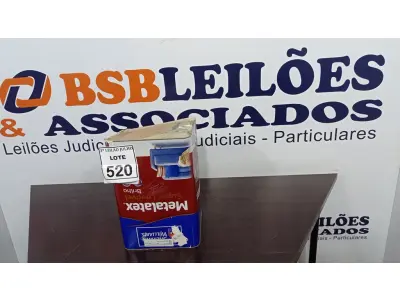 LOTE 520 - 01 LATA DE TINTA ACRÍLICA METALATEX SHERWIN-WILLIAMS 16L NA COR PALHA. (NO ESTADO) ATENÇÃO! FAZER A VISITAÇÃO ANTES DE ARREMATAR, NÃO SABEMOS SE FUNCIONA, LEILÃO NÃO TEM GARANTIA E NEM DEVOLUÇÃO, SUJEITO A POSSÍVEIS AVARIAS VISÍVEIS/OCULTAS E/OU AUSÊNCIA DE COMPONENTES.