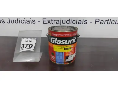 LOTE 370 - 01 LATA DE ESMALTE SINTÉTICO COM 3,6L NA COR BRILHANTE CAMURÇA MARCA GLASURIT. (NO ESTADO) ATENÇÃO! FAZER A VISITAÇÃO ANTES DE ARREMATAR, NÃO SABEMOS SE FUNCIONA, LEILÃO NÃO TEM GARANTIA E NEM DEVOLUÇÃO, SUJEITO A POSSÍVEIS AVARIAS VISÍVEIS/OCULTAS E/OU AUSÊNCIA DE COMPONENTES.