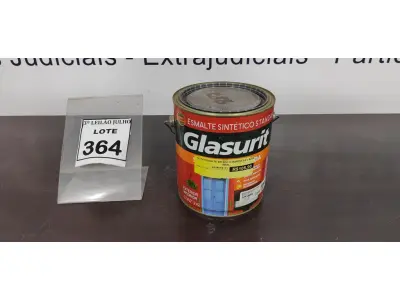 LOTE 364 - 01 LATA DE ESMALTE SINTÉTICO COM 3,6L NA COR BRILHANTE AZUL REAL MARCA GLASURIT. (NO ESTADO) ATENÇÃO! FAZER A VISITAÇÃO ANTES DE ARREMATAR, NÃO SABEMOS SE FUNCIONA, LEILÃO NÃO TEM GARANTIA E NEM DEVOLUÇÃO, SUJEITO A POSSÍVEIS AVARIAS VISÍVEIS/OCULTAS E/OU AUSÊNCIA DE COMPONENTES.