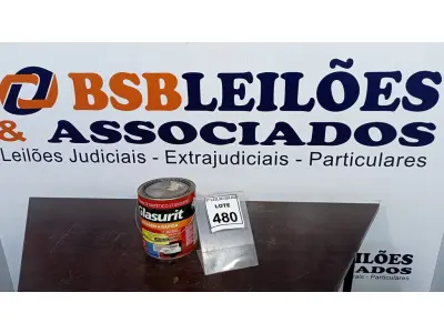 LOTE 480 - 01 LATA DE ESMALTE SINTÉTICO COM 3,6L NA COR BRILHANTE VERDE PRIMAVERA MARCA GLASURIT. (NO ESTADO) ATENÇÃO! FAZER A VISITAÇÃO ANTES DE ARREMATAR, NÃO SABEMOS SE FUNCIONA, LEILÃO NÃO TEM GARANTIA E NEM DEVOLUÇÃO, SUJEITO A POSSÍVEIS AVARIAS VISÍVEIS/OCULTAS E/OU AUSÊNCIA DE COMPONENTES.