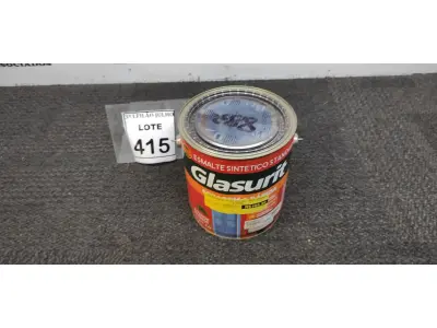 LOTE 415 - 01 LATA DE ESMALTE SINTÉTICO COM 3,6L NA COR BRILHANTE AZUL FRANÇA MARCA GLASURIT. (NO ESTADO) ATENÇÃO! FAZER A VISITAÇÃO ANTES DE ARREMATAR, NÃO SABEMOS SE FUNCIONA, LEILÃO NÃO TEM GARANTIA E NEM DEVOLUÇÃO, SUJEITO A POSSÍVEIS AVARIAS VISÍVEIS/OCULTAS E/OU AUSÊNCIA DE COMPONENTES.