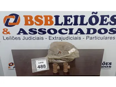 LOTE 488 - 72 UNIDADES DE TÊ 32X23MM. (NO ESTADO) ATENÇÃO! FAZER A VISITAÇÃO ANTES DE ARREMATAR, NÃO SABEMOS SE FUNCIONA, LEILÃO NÃO TEM GARANTIA E NEM DEVOLUÇÃO, SUJEITO A POSSÍVEIS AVARIAS VISÍVEIS/OCULTAS E/OU AUSÊNCIA DE COMPONENTES.