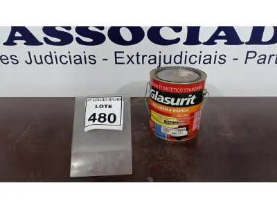 LOTE 480 - 01 LATA DE ESMALTE SINTÉTICO COM 3,6L NA COR BRILHANTE VERDE PRIMAVERA MARCA GLASURIT. (NO ESTADO) ATENÇÃO! FAZER A VISITAÇÃO ANTES DE ARREMATAR, NÃO SABEMOS SE FUNCIONA, LEILÃO NÃO TEM GARANTIA E NEM DEVOLUÇÃO, SUJEITO A POSSÍVEIS AVARIAS VISÍVEIS/OCULTAS E/OU AUSÊNCIA DE COMPONENTES.