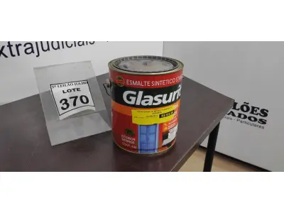 LOTE 370 - 01 LATA DE ESMALTE SINTÉTICO COM 3,6L NA COR BRILHANTE CAMURÇA MARCA GLASURIT. (NO ESTADO) ATENÇÃO! FAZER A VISITAÇÃO ANTES DE ARREMATAR, NÃO SABEMOS SE FUNCIONA, LEILÃO NÃO TEM GARANTIA E NEM DEVOLUÇÃO, SUJEITO A POSSÍVEIS AVARIAS VISÍVEIS/OCULTAS E/OU AUSÊNCIA DE COMPONENTES.