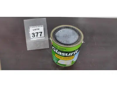 LOTE 377 - 01 TINTA DE TINTA ACRÍLICA 3,6L COR FOSCO EQUILÍBRIO MARCA GLASURIT. (NO ESTADO) ATENÇÃO! FAZER A VISITAÇÃO ANTES DE ARREMATAR, NÃO SABEMOS SE FUNCIONA. LEILÃO NÃO TEM GARANTIA E NEM DEVOLUÇÃO, SUJEITO A POSSÍVEIS AVARIAS VISÍVEIS/OCULTAS E/OU AUSÊNCIA DE COMPONENTES.