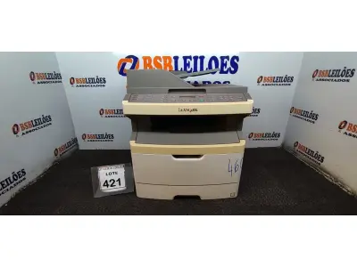 LOTE 421 - 01 IMPRESSORA MODELO X364DN MARCA LEXMARK. (NO ESTADO) ATENÇÃO! FAZER A VISITAÇÃO ANTES DE ARREMATAR, NÃO SABEMOS SE FUNCIONA, LEILÃO NÃO TEM GARANTIA E NEM DEVOLUÇÃO, SUJEITO A POSSÍVEIS AVARIAS VISÍVEIS/OCULTAS E/OU AUSÊNCIA DE COMPONENTES.