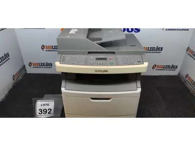 LOTE 392 - 01 IMPRESSORA MODELO X364DN MARCA LEXMARK. (NO ESTADO) ATENÇÃO! FAZER A VISITAÇÃO ANTES DE ARREMATAR, NÃO SABEMOS SE FUNCIONA, LEILÃO NÃO TEM GARANTIA E NEM DEVOLUÇÃO, SUJEITO A POSSÍVEIS AVARIAS VISÍVEIS/OCULTAS E/OU AUSÊNCIA DE COMPONENTES.