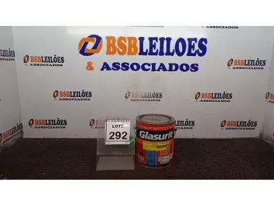 LOTE 292 - 01 LATA DE ESMALTE SINTÉTICO COM 3,6L NA COR BRILHANTE AZUL FRANÇA MARCA GLASURIT. (NO ESTADO) ATENÇÃO! FAZER A VISITAÇÃO ANTES DE ARREMATAR, NÃO SABEMOS SE FUNCIONA, LEILÃO NÃO TEM GARANTIA E NEM DEVOLUÇÃO, SUJEITO A POSSÍVEIS AVARIAS VISÍVEIS/OCULTAS E/OU AUSÊNCIA DE COMPONENTES.