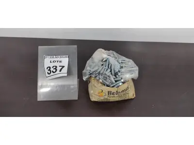 LOTE 337 - 01 LOTE COM PARAFUSOS FRANCÊS COM ZB 3/8-16X2. (NO ESTADO) ATENÇÃO! FAZER A VISITAÇÃO ANTES DE ARREMATAR, NÃO SABEMOS SE FUNCIONA. LEILÃO NÃO TEM GARANTIA E NEM DEVOLUÇÃO, SUJEITO A POSSÍVEIS AVARIAS VISÍVEIS/OCULTAS E/OU AUSÊNCIA DE COMPONENTES.