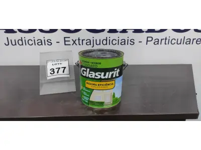 LOTE 377 - 01 TINTA DE TINTA ACRÍLICA 3,6L COR FOSCO EQUILÍBRIO MARCA GLASURIT. (NO ESTADO) ATENÇÃO! FAZER A VISITAÇÃO ANTES DE ARREMATAR, NÃO SABEMOS SE FUNCIONA. LEILÃO NÃO TEM GARANTIA E NEM DEVOLUÇÃO, SUJEITO A POSSÍVEIS AVARIAS VISÍVEIS/OCULTAS E/OU AUSÊNCIA DE COMPONENTES.
