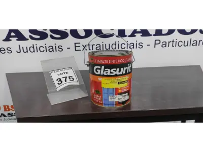 LOTE 375 - 01 LATA DE ESMALTE SINTÉTICO COM 3,6L NA COR BRILHANTE VERDE PRIMAVERA GLASURIT. (NO ESTADO) ATENÇÃO! FAZER A VISITAÇÃO ANTES DE ARREMATAR, NÃO SABEMOS SE FUNCIONA, LEILÃO NÃO TEM GARANTIA E NEM DEVOLUÇÃO, SUJEITO A POSSÍVEIS AVARIAS VISÍVEIS/OCULTAS E/OU AUSÊNCIA DE COMPONENTES.