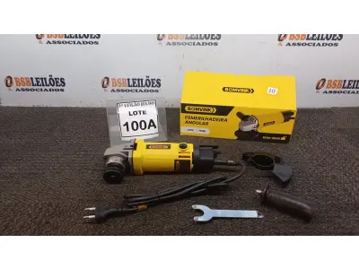 LOTE 100 - ESMERILHADEIRA ANGULAR 220V 710W  ACESSÓRIOS 1CHAVE 1PROTETOR 1MANOPLA (NO ESTADO) ATENÇÃO! FAZER A VISITAÇÃO ANTES DE ARREMATAR, NÃO SABEMOS SE FUNCIONA, LEILÃO NÃO TEM GARANTIA E NEM DEVOLUÇÃO, SUJEITO A POSSÍVEIS AVARIAS VISÍVEIS/OCULTAS E/OU AUSÊNCIA DE COMPONENTES.